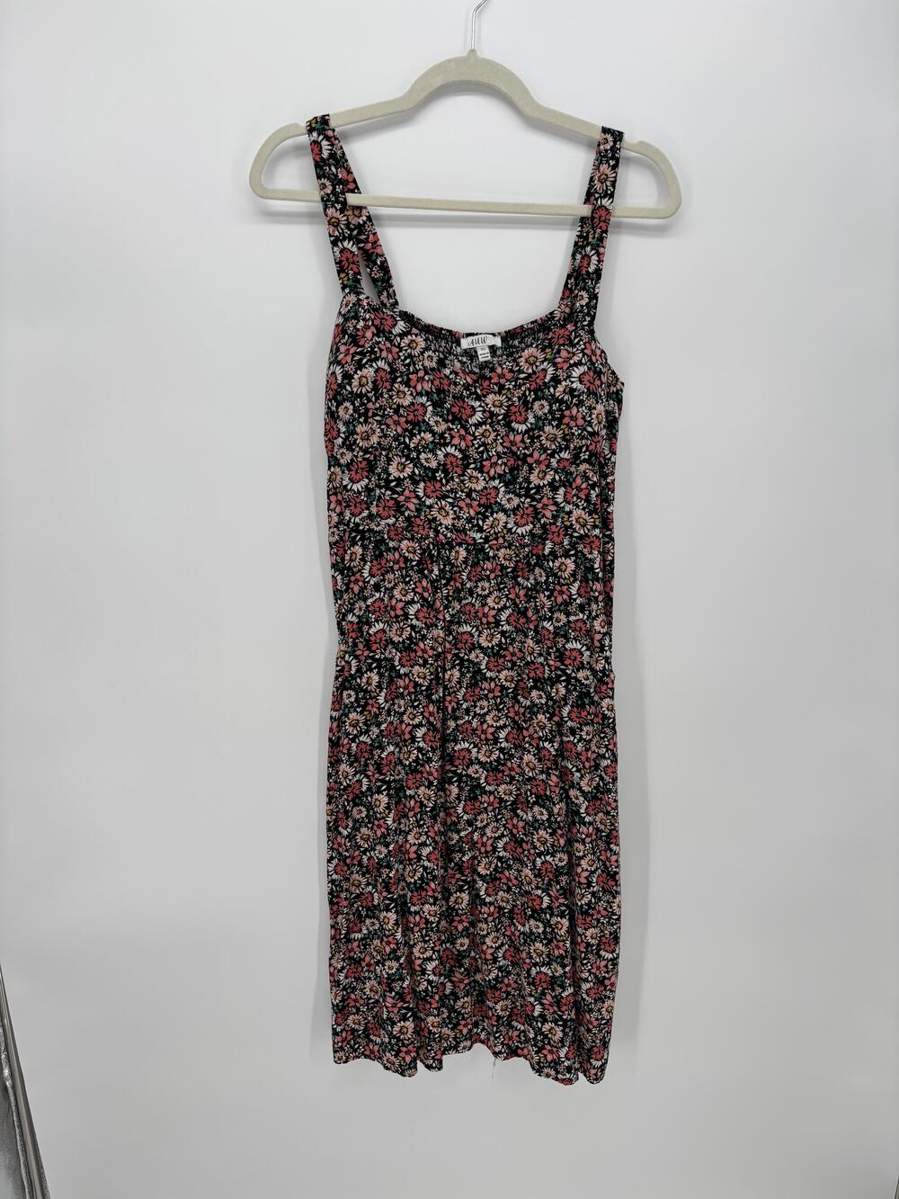 Sundress Womens XL Multicolor Floral Smocked Midi Dress Casual Fairy summer